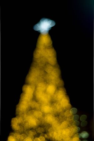 Blur of Christmas Tree Decorationsの写真素材