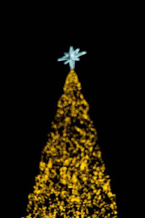 Blur of Christmas Tree Decorationsの写真素材