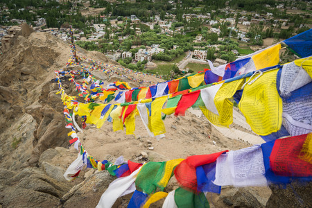 Views of Leh city from the top.の写真素材