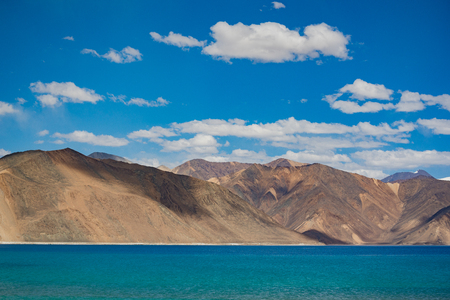 Pangong Lake in Ladakh,India.の写真素材