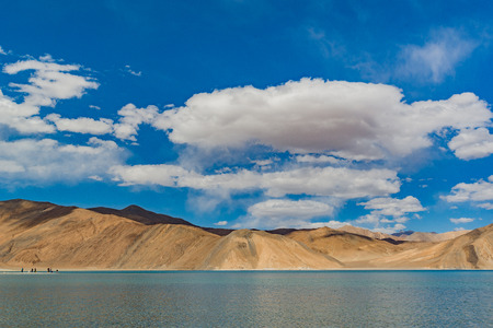 Pangong Lake in Ladakh,India.の写真素材