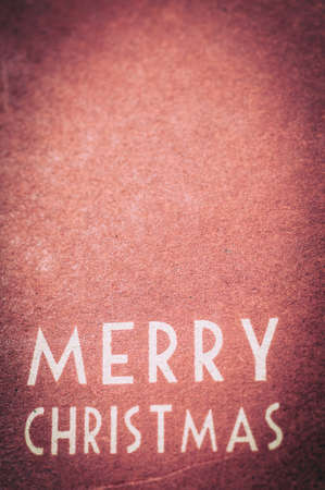 Merry Christmas label vintageの写真素材