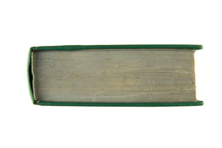 A closed book from above islolated on whiteの写真素材