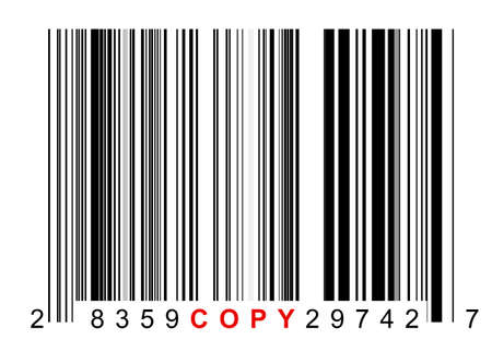Barcode for identifying all kinds of copied goods