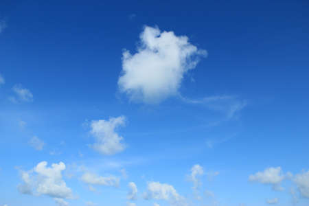 Blue sky and white cloud
