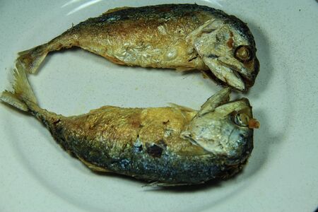 Fried mackerel