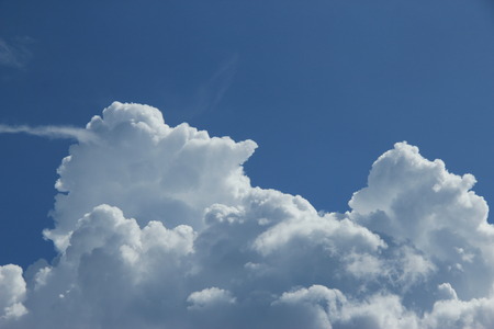 Blue sky and white cloud