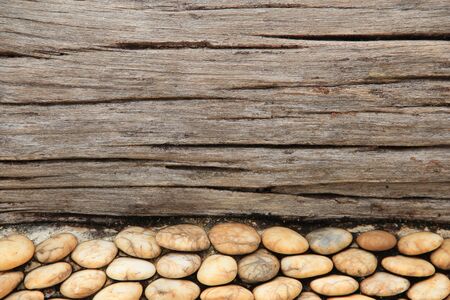 Wood and Rock Texture Backgroundの写真素材