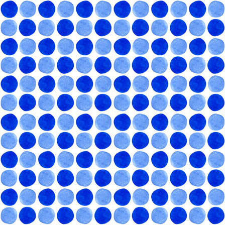 Polka dot watercolor seamless pattern. Geometric pattern for printing.
