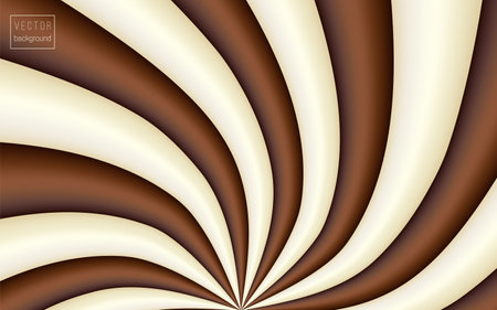 Vector chocolate milk vector background of swirling stripesのイラスト素材