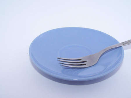 plate and forkの写真素材