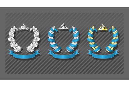 EMBLEMS SERIES 07 - Wreathのイラスト素材