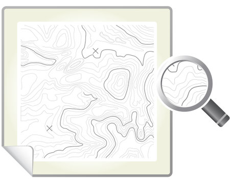 Topographic Mapのイラスト素材