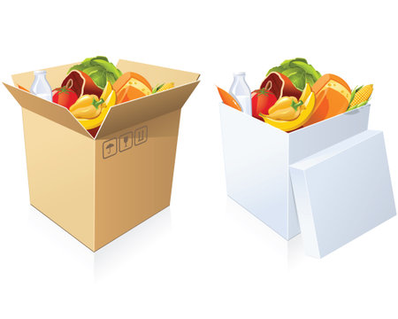 Basket of goodsのイラスト素材