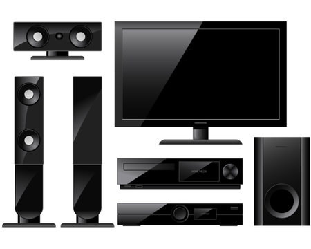 Home theater systemのイラスト素材