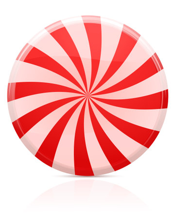 Striped sugar candyのイラスト素材