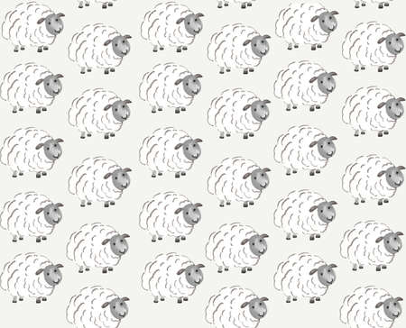 CUTE SPRING SMALL SHEETS SEAMLESS PATTERN BACKGROUND IMPLEMENTED BY AQUARELEの写真素材