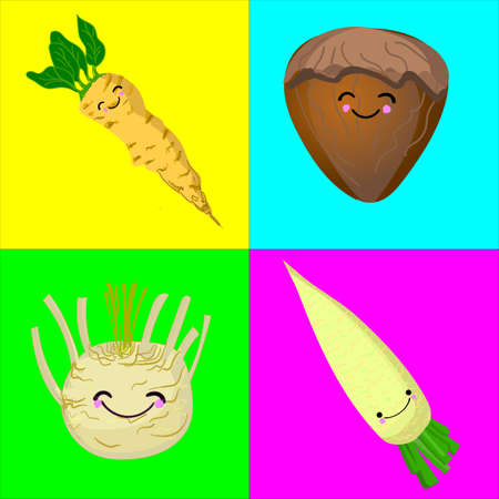 Memory game for children of preschool age. A set of paired cards for the development and training of children s memory. Postcards on the subject of VEGETABLES. Vector illustrationのイラスト素材