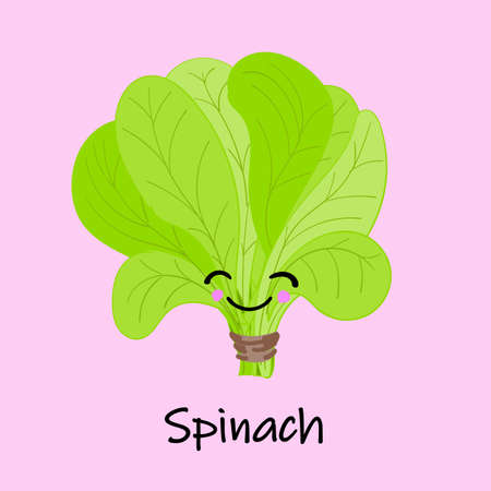 cute cartoon vegetables with smiles on faces and emotions. CARDS FOR CHILDREN'S EDUCATION.Cute vegetable character. Vector illustration isolatedのイラスト素材