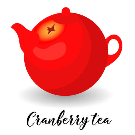 Vector lliustration with realistic cranberry isolated with frame and place for text Element for design, business, advertising, promotion of products, natural juices, cosmetics, food.のイラスト素材