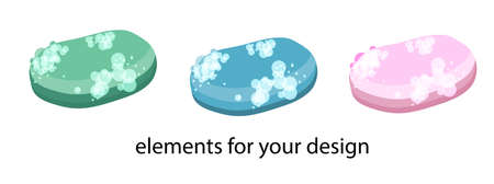 Soap isolated on a white background. Antiviral agent. Coronavirus protection. Hygiene..のイラスト素材