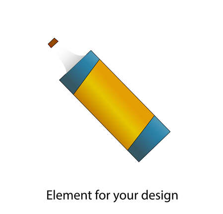 School supplies. Glue for paper .. Vector illustration isolated on a white background.のイラスト素材