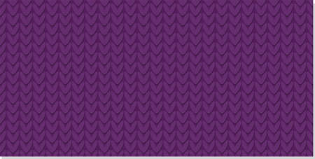 Knitted seamless pattern. Knitting fabric. Front loop. Background for the design of holiday cards, textiles and presentations. Woolen purple background.Vector illustrationのイラスト素材