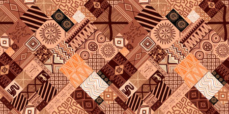 ETHNIC TREND PATTERN. PAINTWORK IN AFRICAN STYLE. PATTERN SEAMLESS AFRICAN. TRADITIONAL PATTERN....