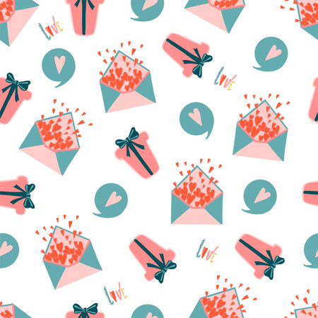 Cute seamless pattern fabric in modern style on white background. Modern vector illustration. Elegant abstract background. Vector nature graphic background. Holiday background. Elegant decoration.valeのイラスト素材