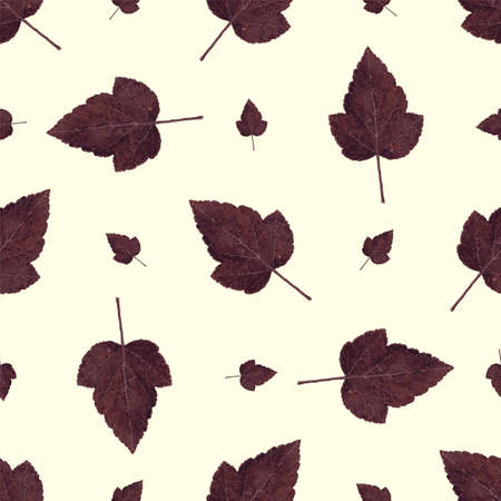 Stylish pattern with autumn leaves. Leaf fall. Autumn pattern. A modern pattern for wallcoverings, fabrics and textiles.の写真素材