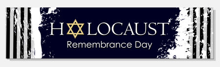 Template for Holocaust Remembrance Day. International Day of Remembrance for Victims. Holocaust Remembrance Day. vector illustration.のイラスト素材