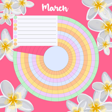 Minimalist planners. Bullet Journal. Cute and simple printable to do list. business organizer page. paper sheet.のイラスト素材