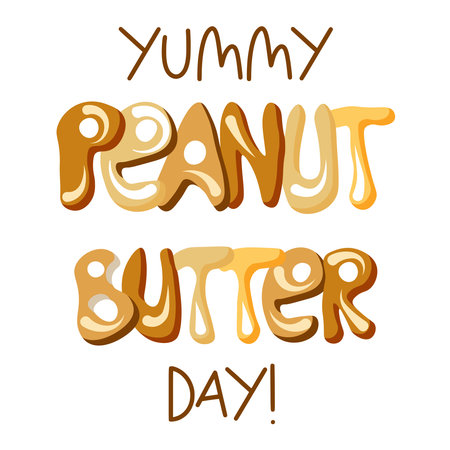 Set of peanut butter elements. Peanuts, splash and pancakes drizzled with maple syrupのイラスト素材