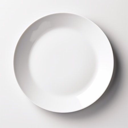 mockup of a simple white plate,AI-generatedの素材