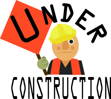 A great design on carryalls, sweatshirts, jacket backs, quilts, wall hangings, and anywhere else you can think of to recognize your favorite hard hat man!のイラスト素材