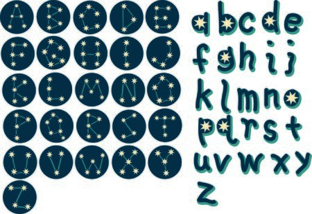 Add some personality to your next project with these zodiac constellation designs.のイラスト素材