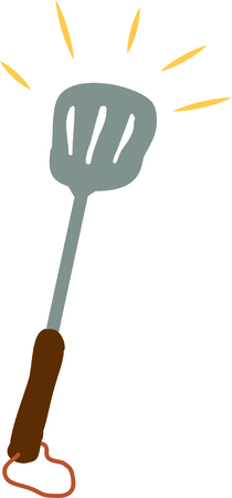 Put a spatula on a kitchen project for a fun accent.のイラスト素材