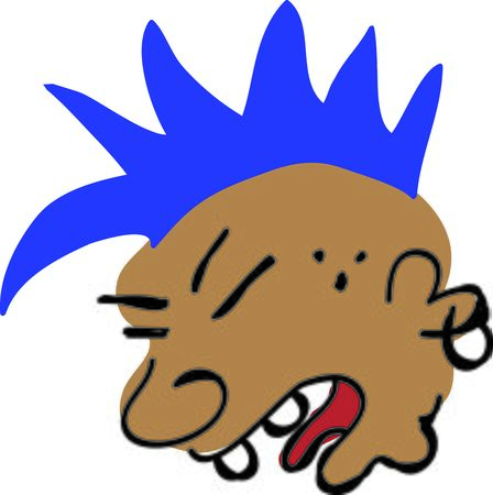 This  punk is perfect for your favorite punk.のイラスト素材