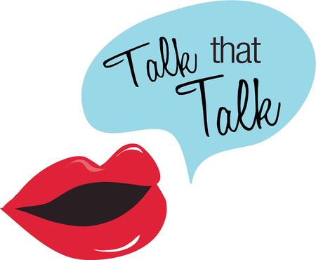 Speak your mind with this mouth.のイラスト素材