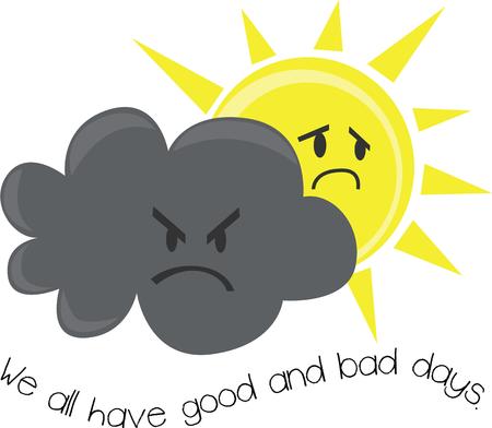 Make your rain gear special with a stormy sky.のイラスト素材