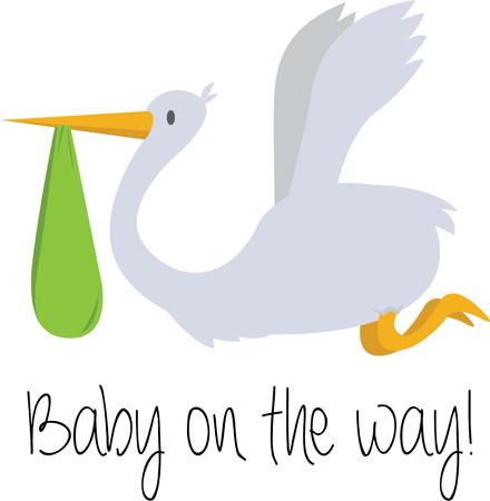 Make a great gift for an expectant mother.のイラスト素材