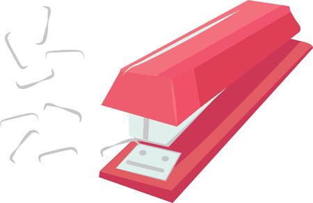 Have a stapler handy in your office.のイラスト素材