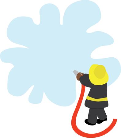 Firefighters will love this design to display their love for the job.のイラスト素材