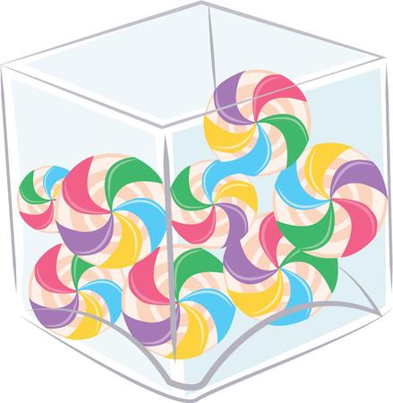 Candy is a wonderful treat decoration.のイラスト素材