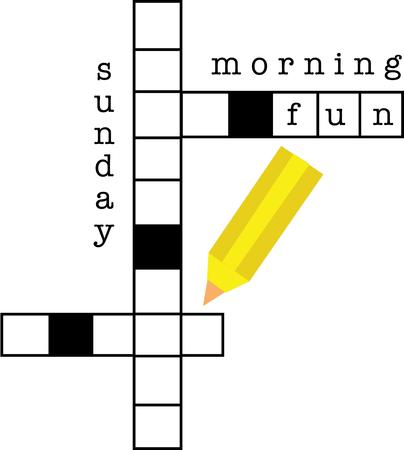 Crossword enthusiasts will love this puzzle on a t-shirt.のイラスト素材
