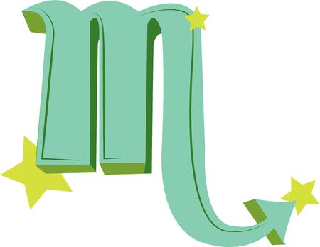 Display your zodiac symbol of Scorpio.のイラスト素材