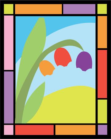 Beautiful tulips will add color to your projects.のイラスト素材