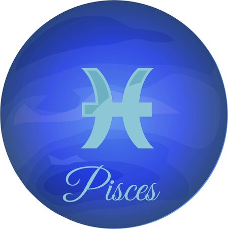 Display your zodiac sign on it's planet.のイラスト素材