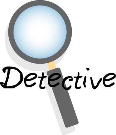 Be a sleuth with a magnifying glass.のイラスト素材