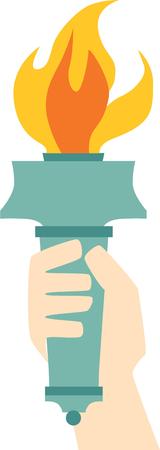 Be patriotic with the statue of liberty torch on a t-shirt.のイラスト素材